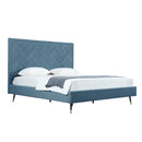 Crosby - Bed With Upholstered Headboard And Slats by HouseOfZazla