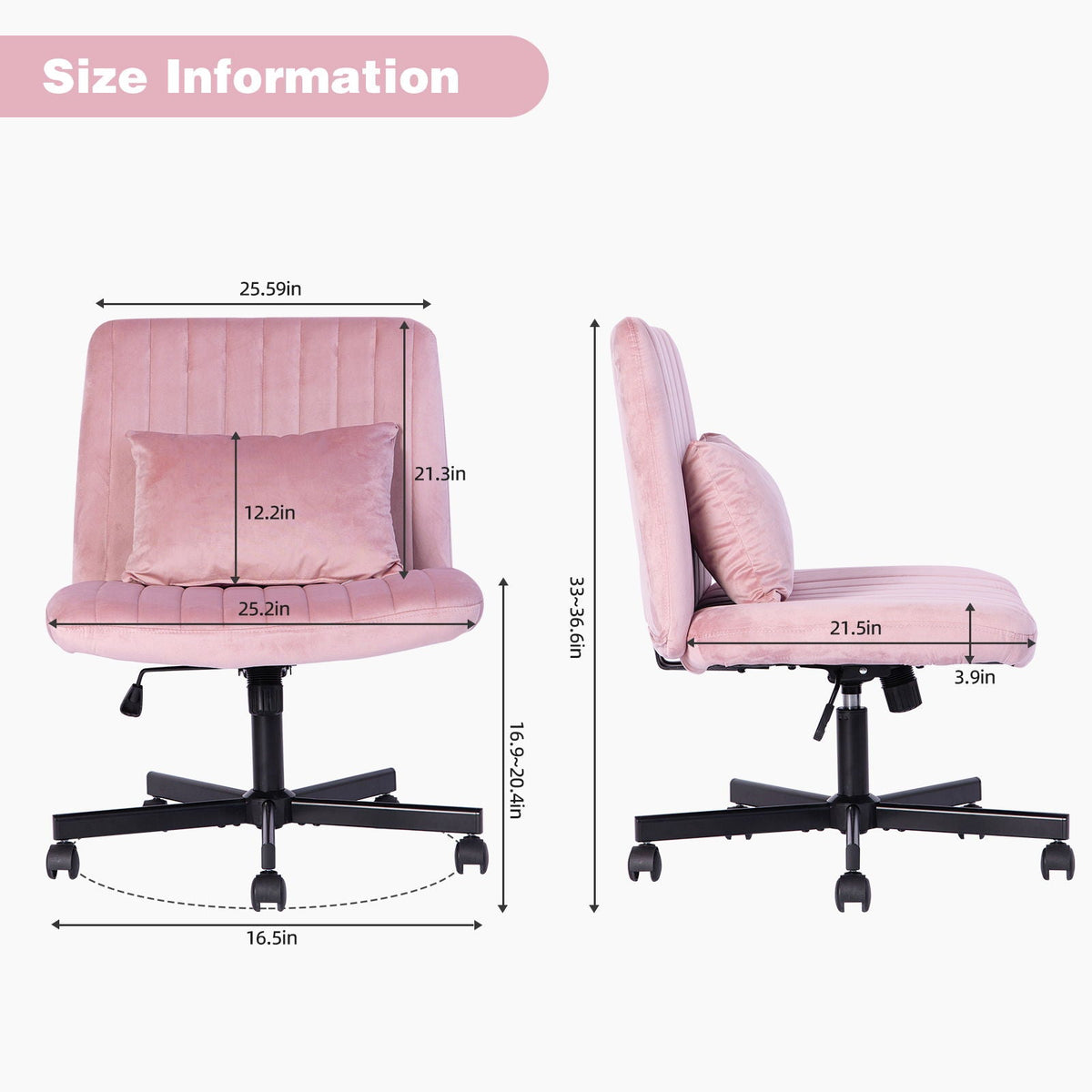 Criss Cross Office Chair With Adjustable Height, Ergonomic Design, photo 27 of 35