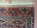 4' X 8' Antique Handmade Russian Bokhara Turkoman Yamud Wool Rug Carpet Nice