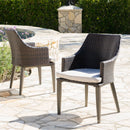 Hillhurst Outdoor Chair Set of 2 with Weather Resistant Cushions by HouseOfZazla