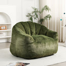 Beanbag Chair, Beanbag Sofa Chair With Armrests Stuffed High Density Foam by Unique Piece Furniture