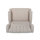 Push Back Recliner Chair Fabric Lounge Armchair