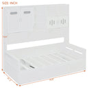 Daybed With All-In-One Cabinet And Shelf