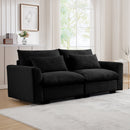 Modern 2 Seater Corduroy Fabric Sofa
