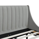 Aspen - Vertical Tufted Modern Headboard Platform Bed Set by HouseOfZazla