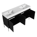 Freestanding Bathroom Vanity With Resin Sink And Storage Cabinet by HouseOfZazla