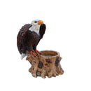 Majestic Eagle Garden Planter Pot on Tree Stump Base by HouseOfZazla