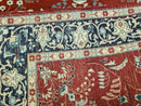 4' X 6' Vintage Handmade Pakistani Rug Highly Detailed Red