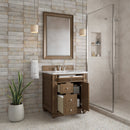 James Martin Bristol 30" Single Bathroom Vanity, Saddle Brown