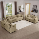 Elegant Oversized Sectional Sofa Set With Deep Seats And Flexible Layout by HouseOfZazla