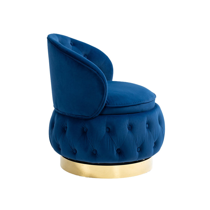 360 Degree Swivel Cuddle Barrel Accent Storage Chairs, Round Armchairs with Wide Upholstered, Fluffy Velvet Fabric Chair for Living Room, Bedroom, Office, Waiting Rooms