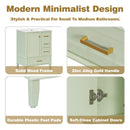 24.8" Bathroom Vanity with Ceramic Sink, Modern Freestanding Cabinet