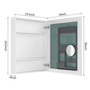 24'' W x 30'' H Surface Frameless Mirror Medicine Cabinet