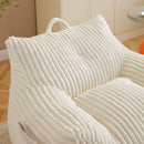 Giant Bean Bag Chair With Armrests And Footstool by HouseOfZazla