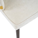 Indoor Dining Chair Set of 2 with Sturdy Frame - Beige / Yellow by HouseOfZazla