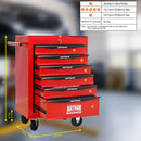 Rolling Metal Tool Chest With Drawers, Steel Storage Cabinet With Ball Bearing Slides by HouseOfZazla