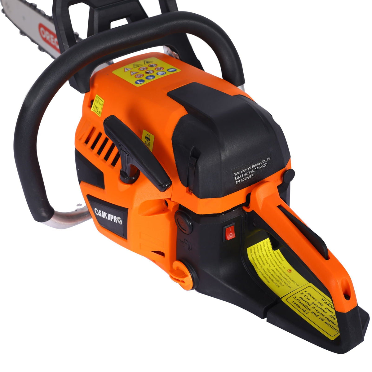 Gasoline Chainsaw 20" 52Cc For Tree And Wood Cutting - Orange, photo 15 of 17