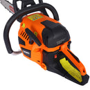 Gasoline Chainsaw 20" 52Cc For Tree And Wood Cutting - Orange