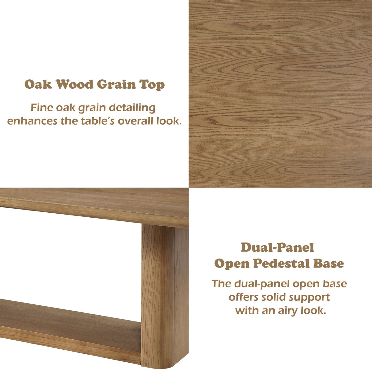 Zoey - Dining Table - Oak, photo 6 of 6