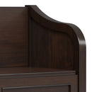 Connaught - Entryway Storage Bench With Shelf - Chestnut by HouseOfZazla