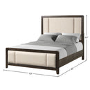 Upholstered Headboard & Footboard With Traditional Styling Bed by Unique Piece Furniture