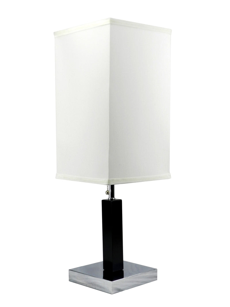 26" H BROWN SQUARE WOODEN TABLE LAMP (1PC/CTN) (0.92/5.55)