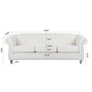 Rolled Arm Chesterfield 3 Seater Sofa by Unique Piece Furniture