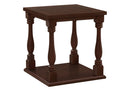 Accent Table, 2 Tier, Square, Traditional - Espresso by HouseOfZazla