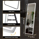 Full Length LED Lighted Standing Wall-Mounted Body Mirror