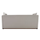 3 Seater Sofa With Wrap Around Armrests And Throw Pillows