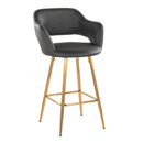 Margarite - Contemporary Fixed Height Counter Stool With Footrest (Set of 2) With Square by HouseOfZazla