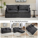 Pull Out Sofa Bed, Convertible Sleeper Sofa Couch, Side Storage, And USB / C - Type Charging Ports Chair by Unique Piece Furniture