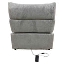 Fullar - Modular Power Motion Armless Recliner - Light Gary Chenille by Unique Piece Furniture