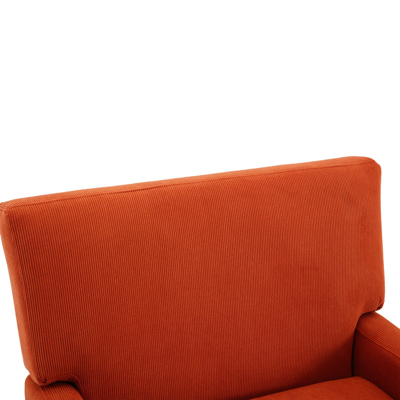 Accent Chair - Modern Industrial Slant Armchair with Metal Frame - Premium High Density Soft Single chair for Living Room Bedroom