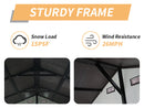 8x14 Ft Outdoor Resin Storage Shed with Windows