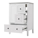 Retro Bathroom Vanity With Sink, Soft Closing Cabinet & Drawers by HouseOfZazla