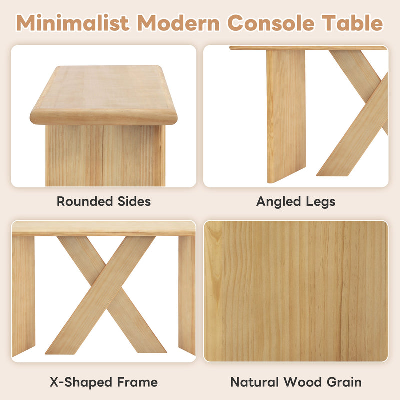 Minimalist Modern X‑Frame Console Table, photo 4 of 10