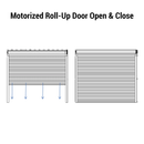 Motorized Roll-Up Door Kit for Garage Shed