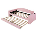 Upholstered Daybed With Storage Armrests, Trundle And Latest Integrated tooth Audio System by HouseOfZazla