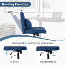 Criss Cross Office Chair With Adjustable Height, Ergonomic Design by HouseOfZazla