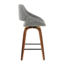 Fabrico - Mid-Century Modern, Counter Stool (Set of 2) by HouseOfZazla