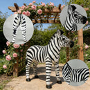 18.31" H x 19.49" L Simulated Zebra Garden Statue