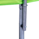 16FT Trampoline with Slide, Outdoor Trampoline for Kids and Adults with Enclosure Net and Ladder,football goal,backboard