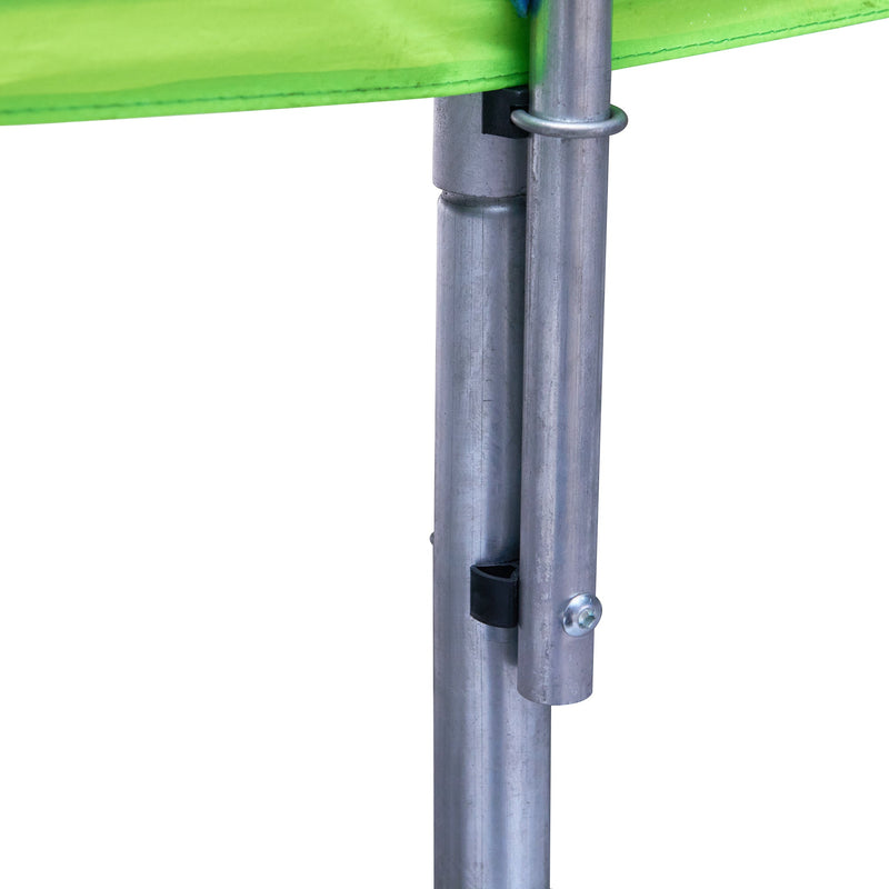 16FT Trampoline with Slide, Outdoor Trampoline for Kids and Adults with Enclosure Net and Ladder,football goal,backboard