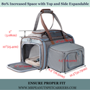 Mr. Peanut's Gold Series Standard Size Airline Compliant Expandable Pet Carrier V3.0