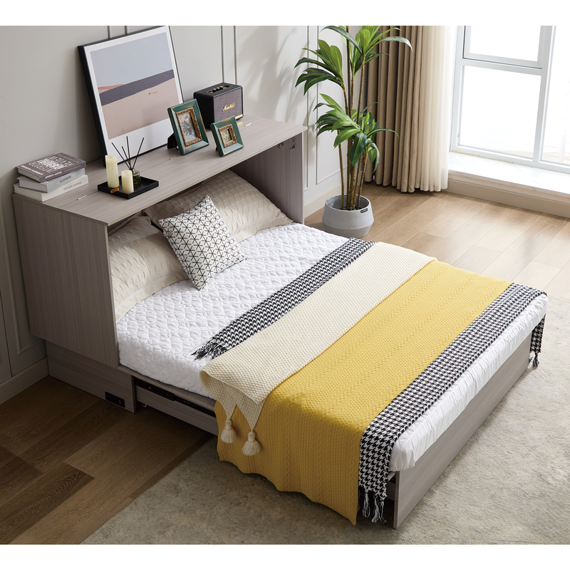 Cabinet Bed with Storage and Foam Mattress, photo 9 of 10