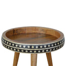 Small Patterned Nordic Style End Table by Unique Piece Furniture