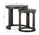 Boswell - Round Nesting End Table - Peppercorn