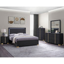 Jeremiah - LED Panel Bed With Touch Controlled Lighting by HouseOfZazla