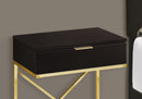 Accent Side Table with Storage Drawer, Spacious Tabletop, Contemporary Design by HouseOfZazla